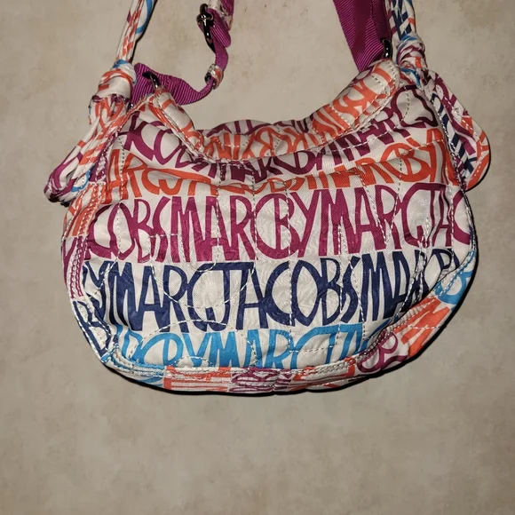 Marc BY Marc Jacobs Tapioca Multi Pretty Nylon Lil` Ukita Shoulder Crossbody - Picture 3 of 5